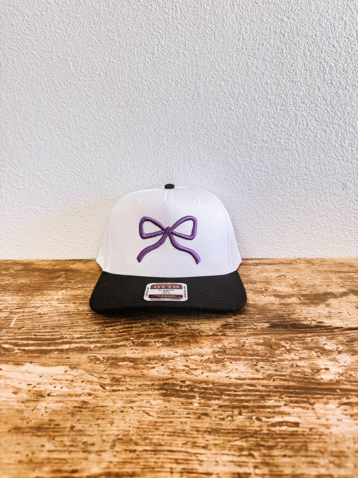 Bow Hat - 3D Puff for wholesale by On the Cuff