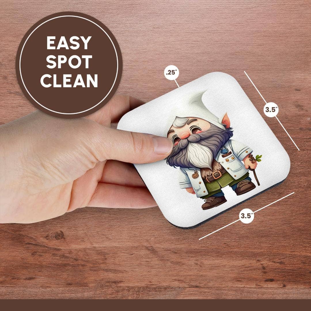 3dRose – wholesale Underlägg – 3dRose, Söt doktor-tomte illustration, Underlägg13