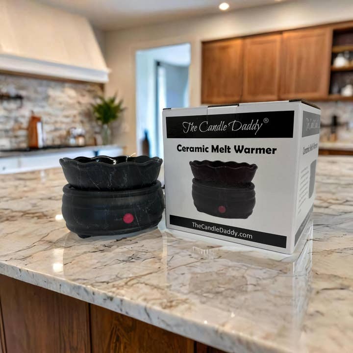 The Candle Daddy - Wholesale Wax Warmer - Electric Ceramic Wax Melt and Candle Warmer - Round Marble1