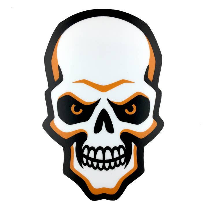 Skull Halloween sticker for wholesale by Monsterologist
