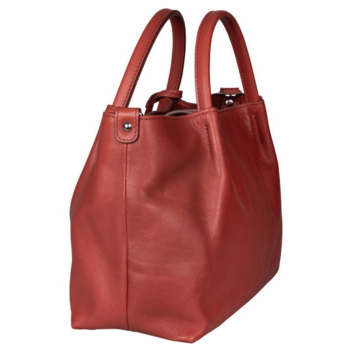 Kalveskind kort håndtag taske for engroshandel hos 0714