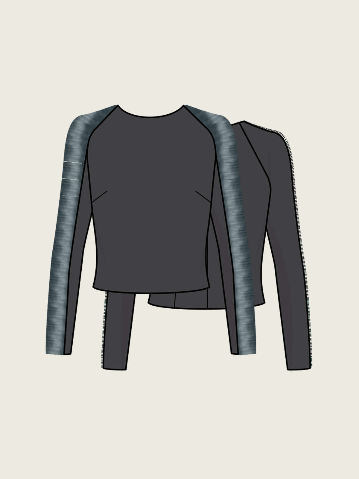 Medusa Top in Blue Smoke for wholesale on Faire11