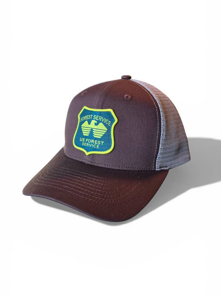 US Forest Service Shield Patch Trucker Hat for wholesale by PNW Apparel