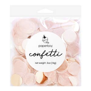 Biodegradable Confetti: Soft Pink Flutter Cut in Bulk. USA Factory