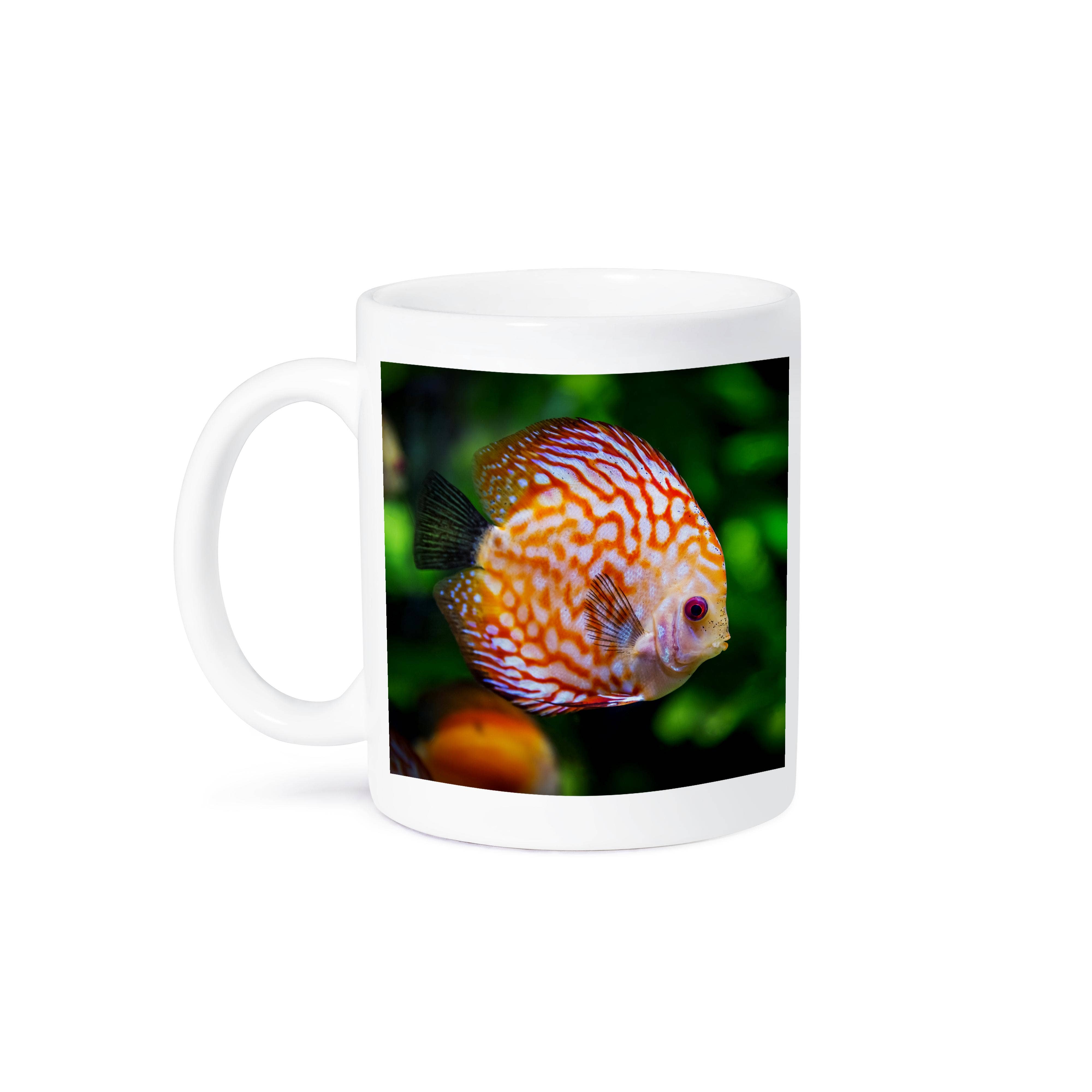 3dRose - Vente Tasse à café - 3dRose, Poisson-Discus Coloré Nageant Dans Un Étang À Poissons Animal Poisson, Tasse8