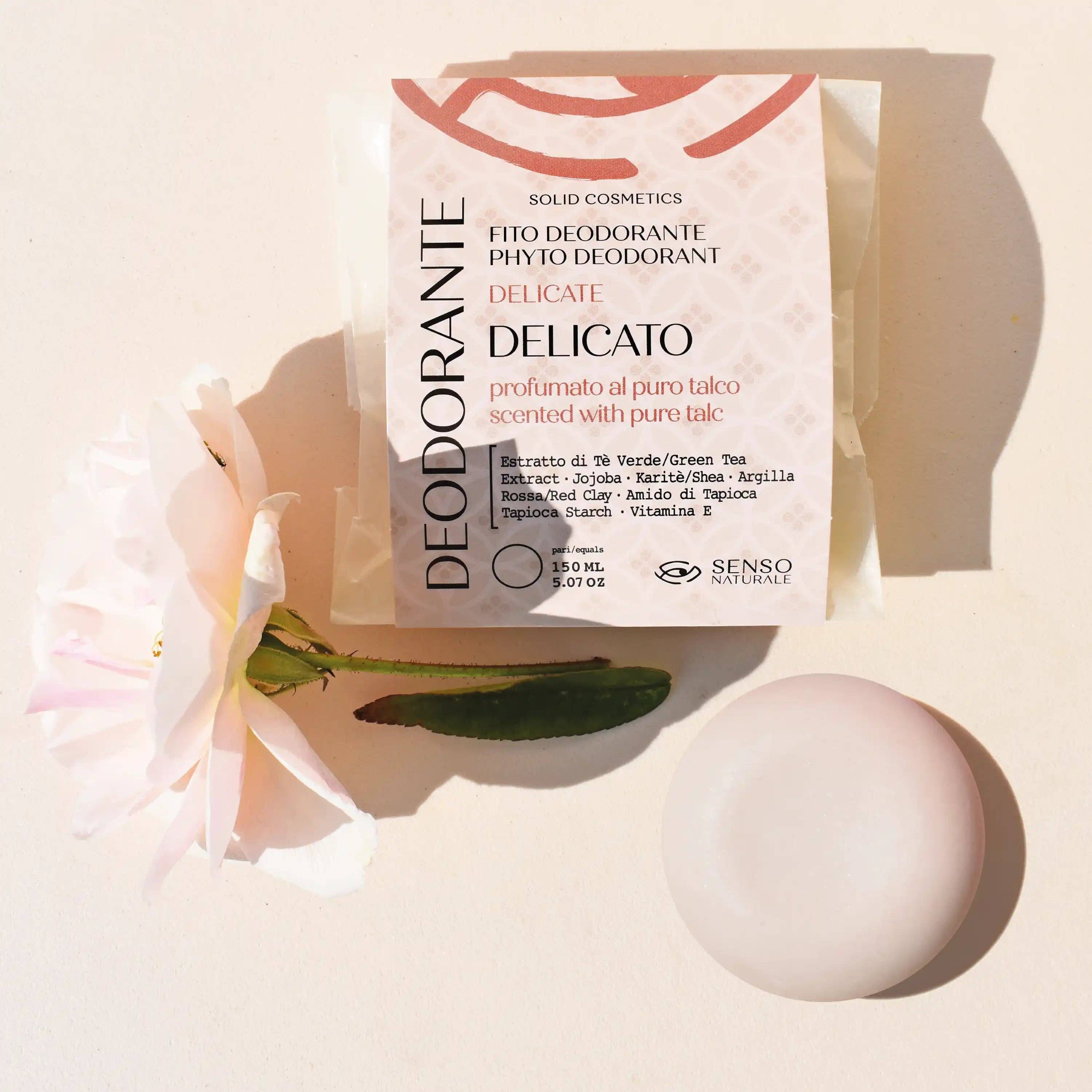 SENSO NATURALE – Engroshandel Deodorant - Unisex – Naturlig Fast Deodorant Delikat Duftende Ren Talkum6