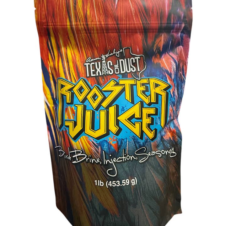 Rooster Juice Bird Brine, Injection, & Seasoning for wholesale by Texas Oil Dust