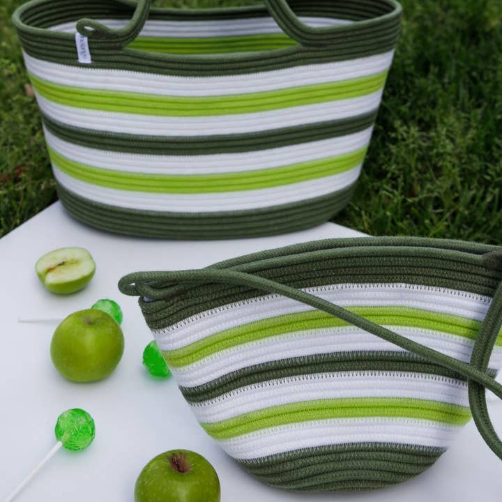 Mia Mélange - Wholesale Tote Bag - Women's - Lollipop Mini Shopper - Sour Apple3