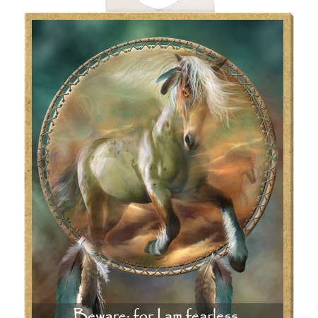 SJT Enterprises, Inc. - Wholesale Magnet - Horse Beware; for I Am Fearless, and Therefore Powerful.