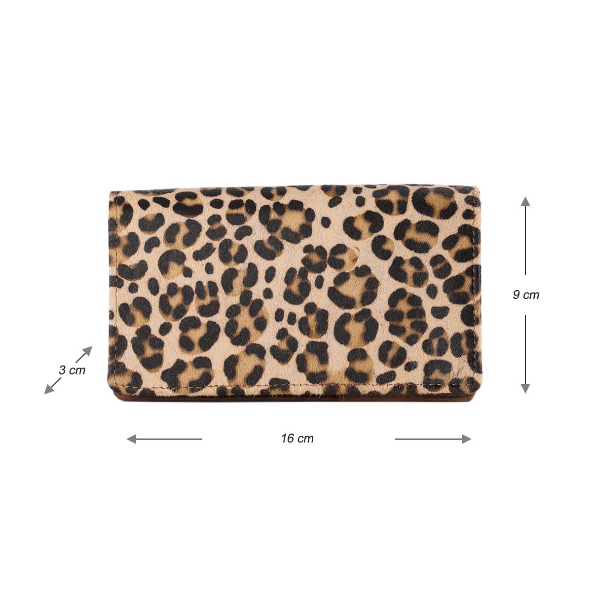 Arrigo - Wholesale Wallet - Women's - Leather Ladies Wallet RFID Black Leather Animal Print Fur27