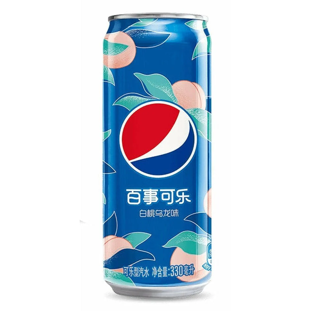 INTERNATIONAL TASTE FOOD SARL - Wholesale Soda/Carbonated Drink - PEPSI CHINA PEACH OOLONG 330ML X120