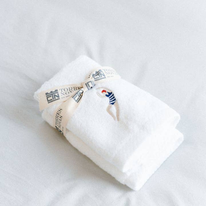 Torres Novas - Wholesale Hand Towel - Swimmers Retro embroidery (pack of 2)2