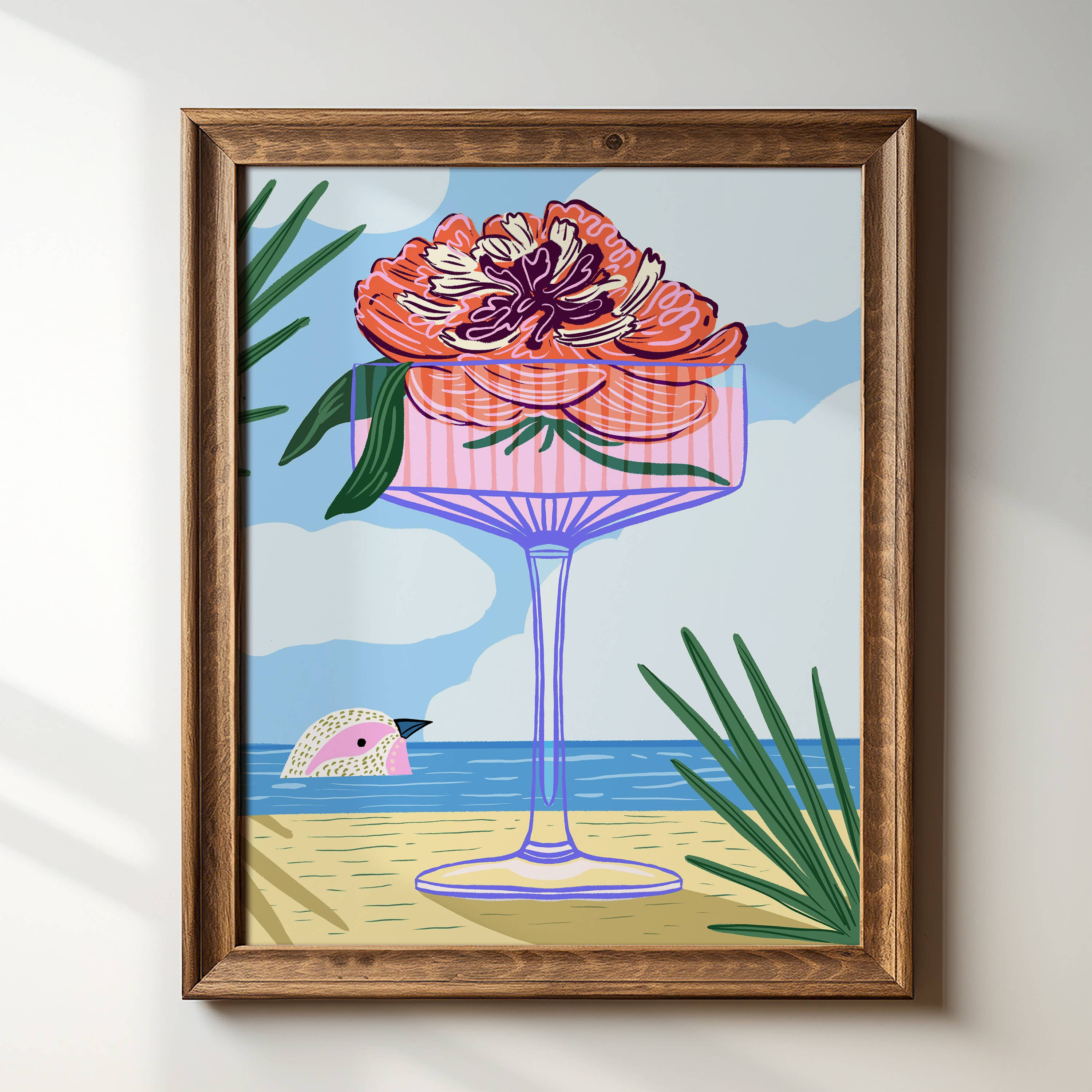 Tara Reed - Wholesale Art Print - "Vacation Bird" - 8" x 10" Giclée Art Print0