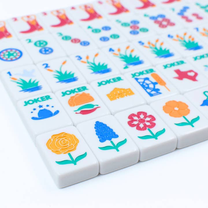 My Fair Mahjong - Wholesale Board Game - THE TEXAS SERIES | Mahjong with Lone Star Flair | Mesquite White Tile12
