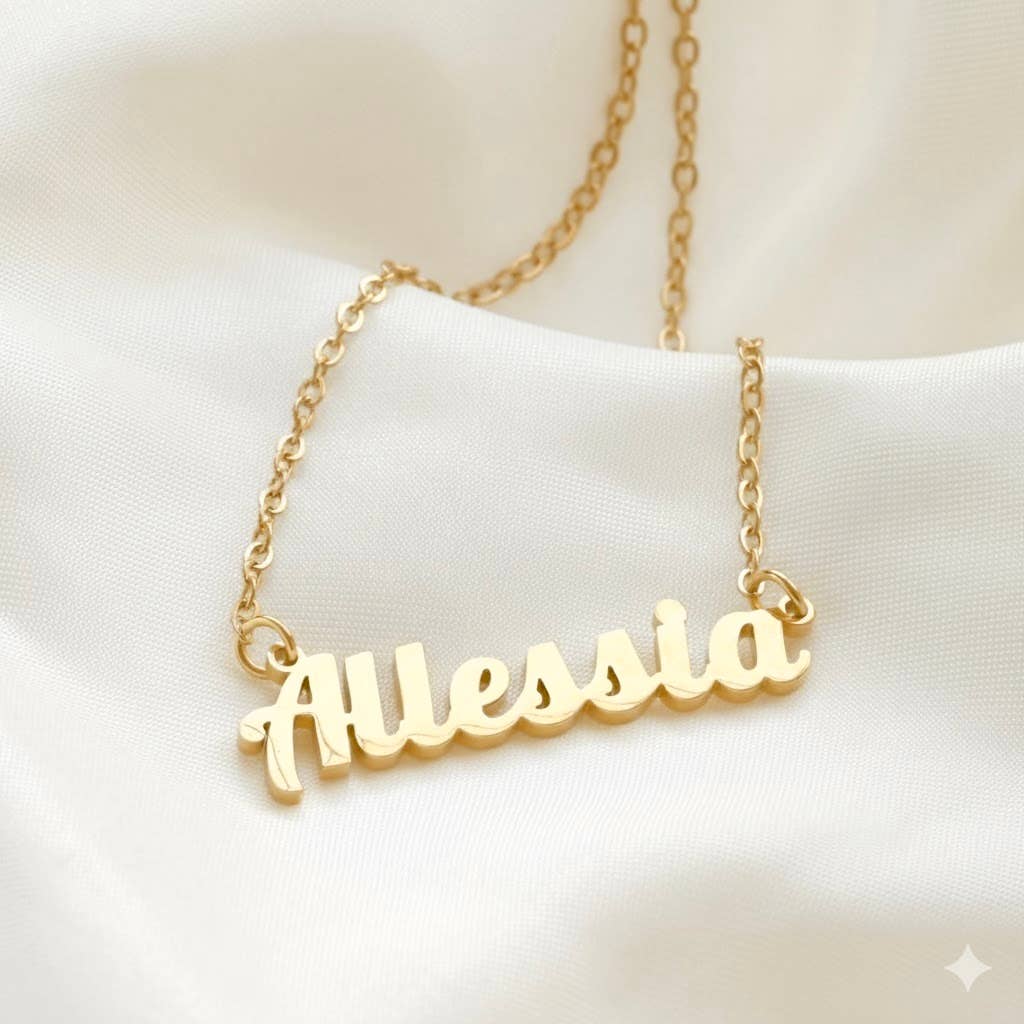 Blueyejewelry – wholesale Pendant/charm necklace – Custom Name Necklace - 18k Gold Personalized Name Necklace3