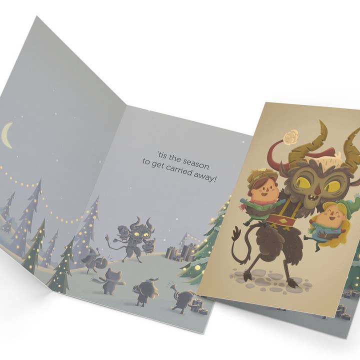 Hazy Dell Press - Wholesale Christmas Card - Krampus Holiday Card
