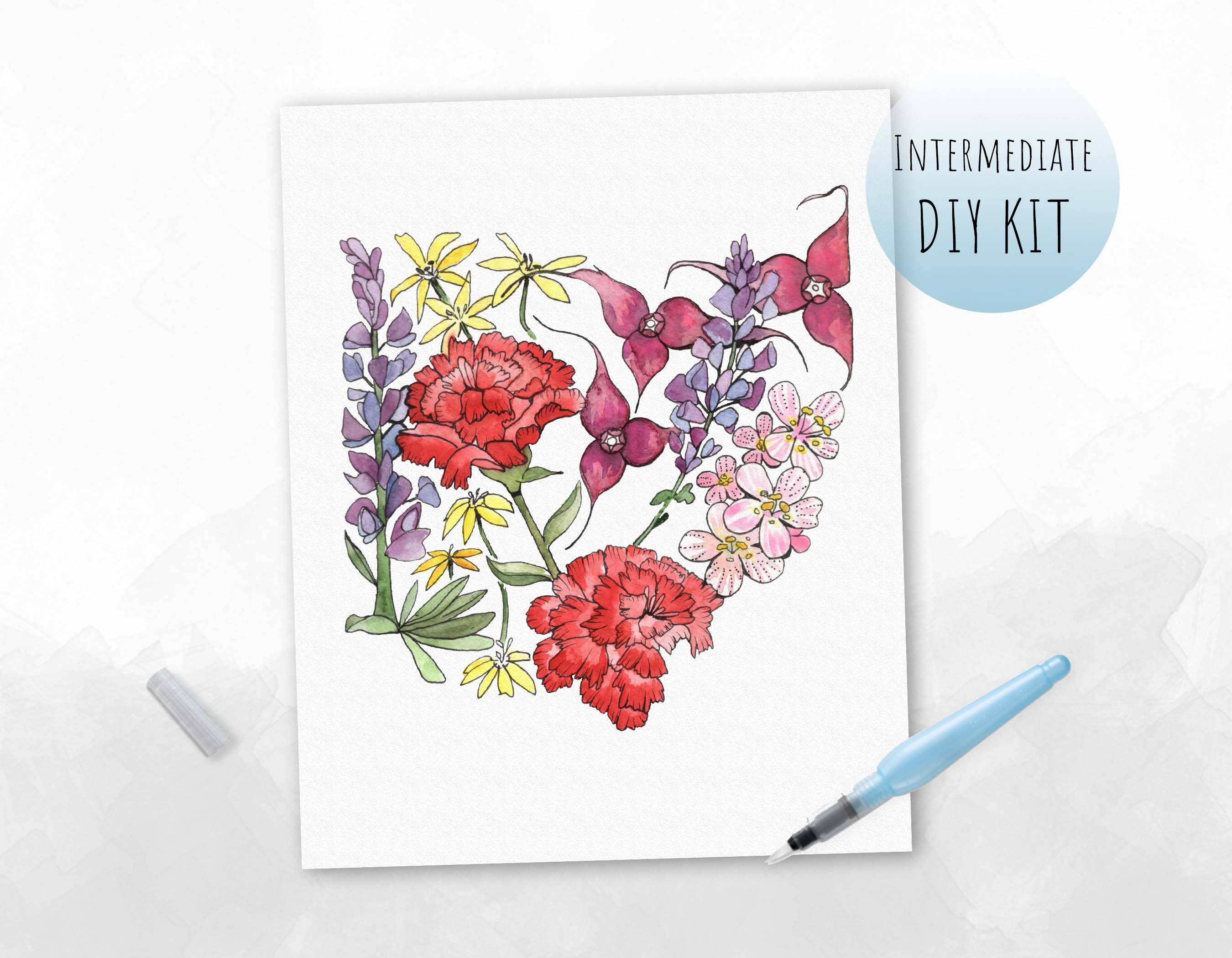 Maya + Kiwi  Watercolor Paint Kits and Corporate Paint Events