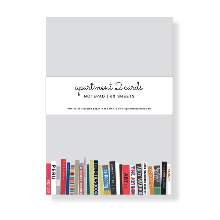 Apartment 2 Cards - Wholesale Notepad - Curated Bookshelf 4.75x6.5" Notepad0