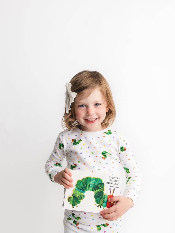 L'ovedbaby – Großhandel Schlafanzug-Set – Kinder – Kinder Bio-Langarm-Pyjama-Set in Raupe