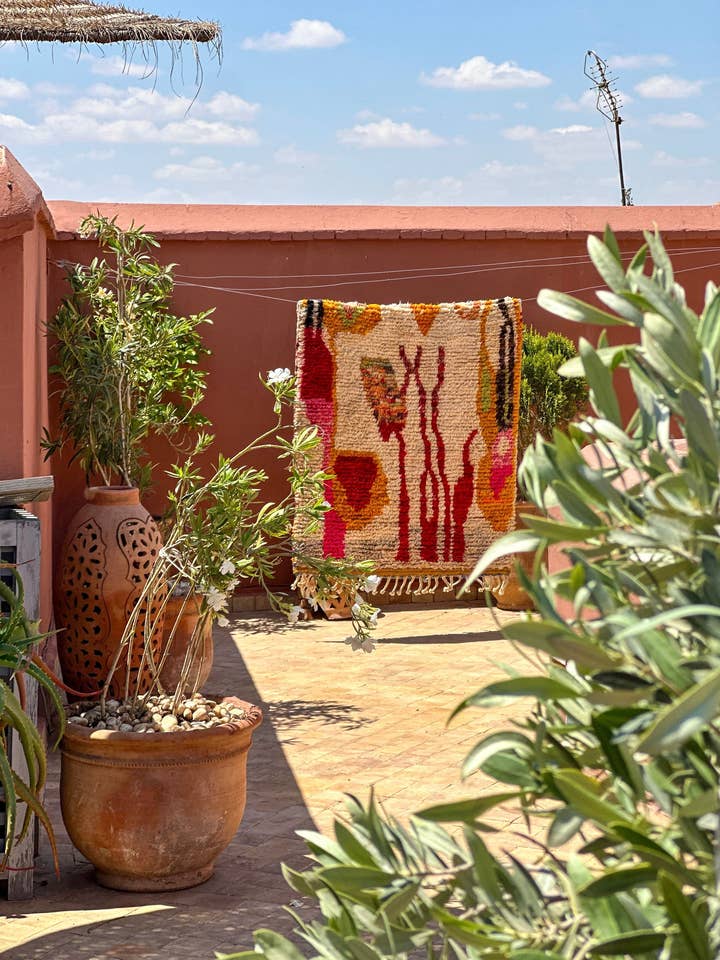 Tapis Boujad « Lalla Yamina » | 150 x 100 cm pour la vente par SOUK in the CITY