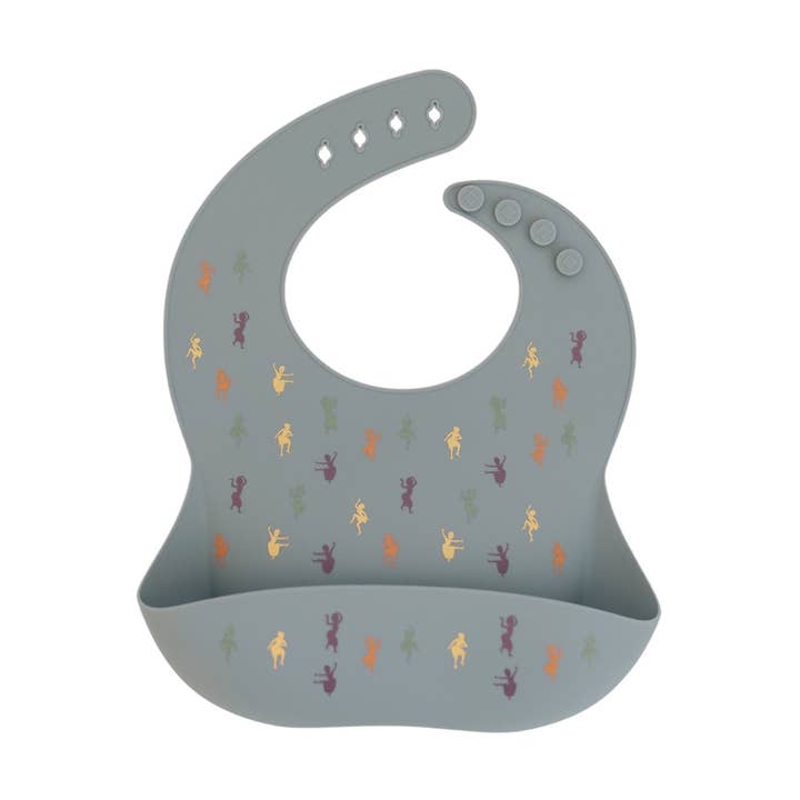 Dancers Silicone Bib (Light Grey) for wholesale by Ade + Ayo