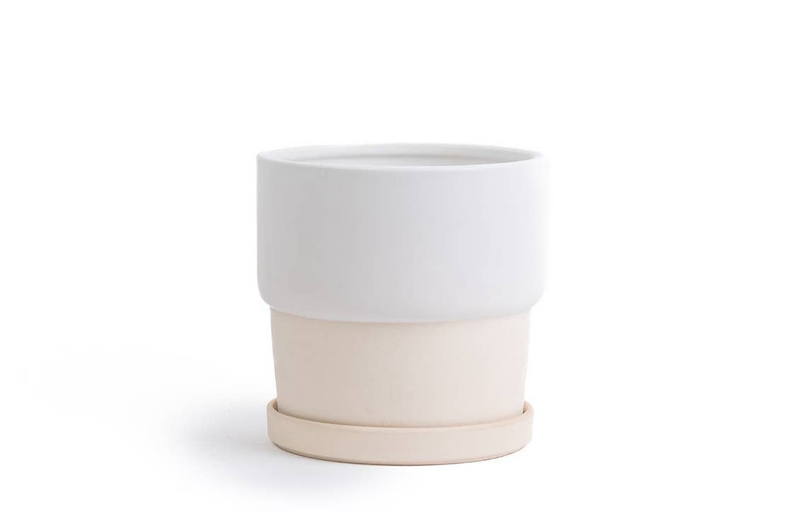 Momma Pots - Wholesale Plant Pot - 10.75" Calyx Pots w/Water Saucers - 2pc/cspk3