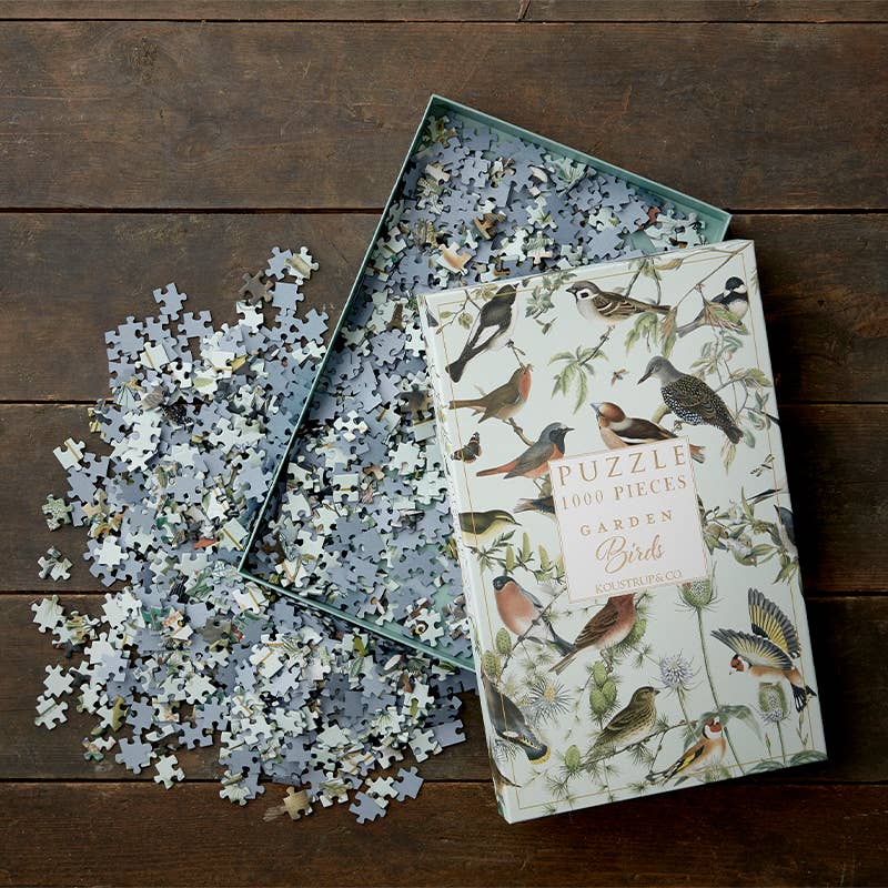 Koustrupco - Wholesale Puzzle - Adult - Puzzle Garden Birds 1000 pieces. Made in Europe2