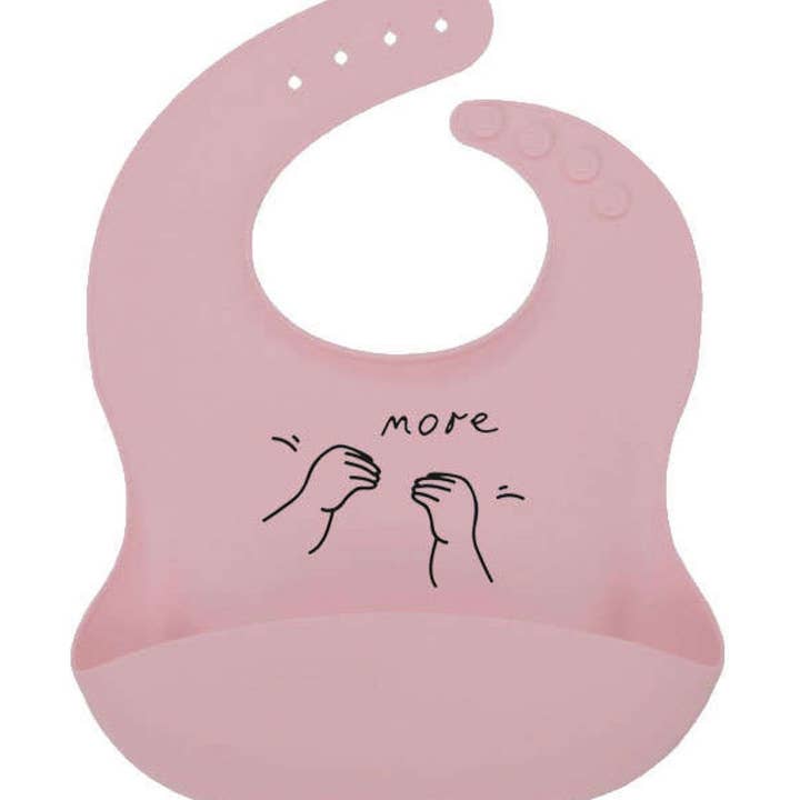 Olive Lane Accessories - Wholesale Bib – Baby - Luke's "More" Silicone Baby Bib