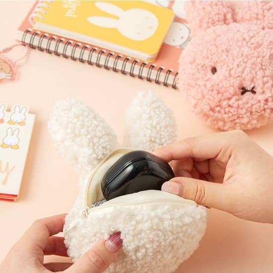 K-Wonderland - Vendita all'ingrosso Astuccio - Donna - Portafoglio multiuso Miffy Fluffy 3D Face4