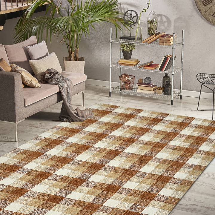 Tartan Cartwell Plaid Hand-Tufted Wool Area Rug for wholesale by Amer Rugs