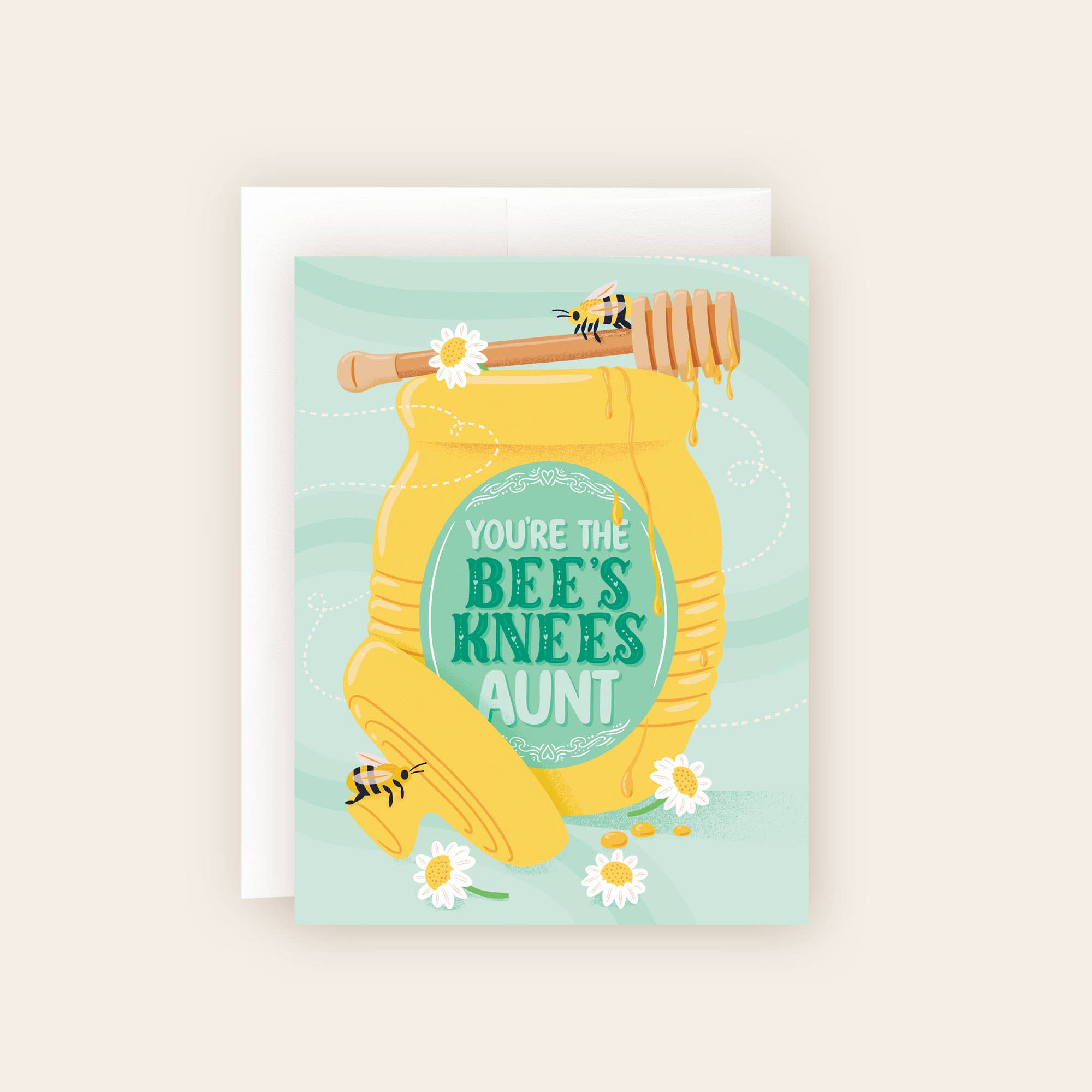 Molly Marie Pea – wholesale Birthday card – Bee’s Knees Aunt Card0