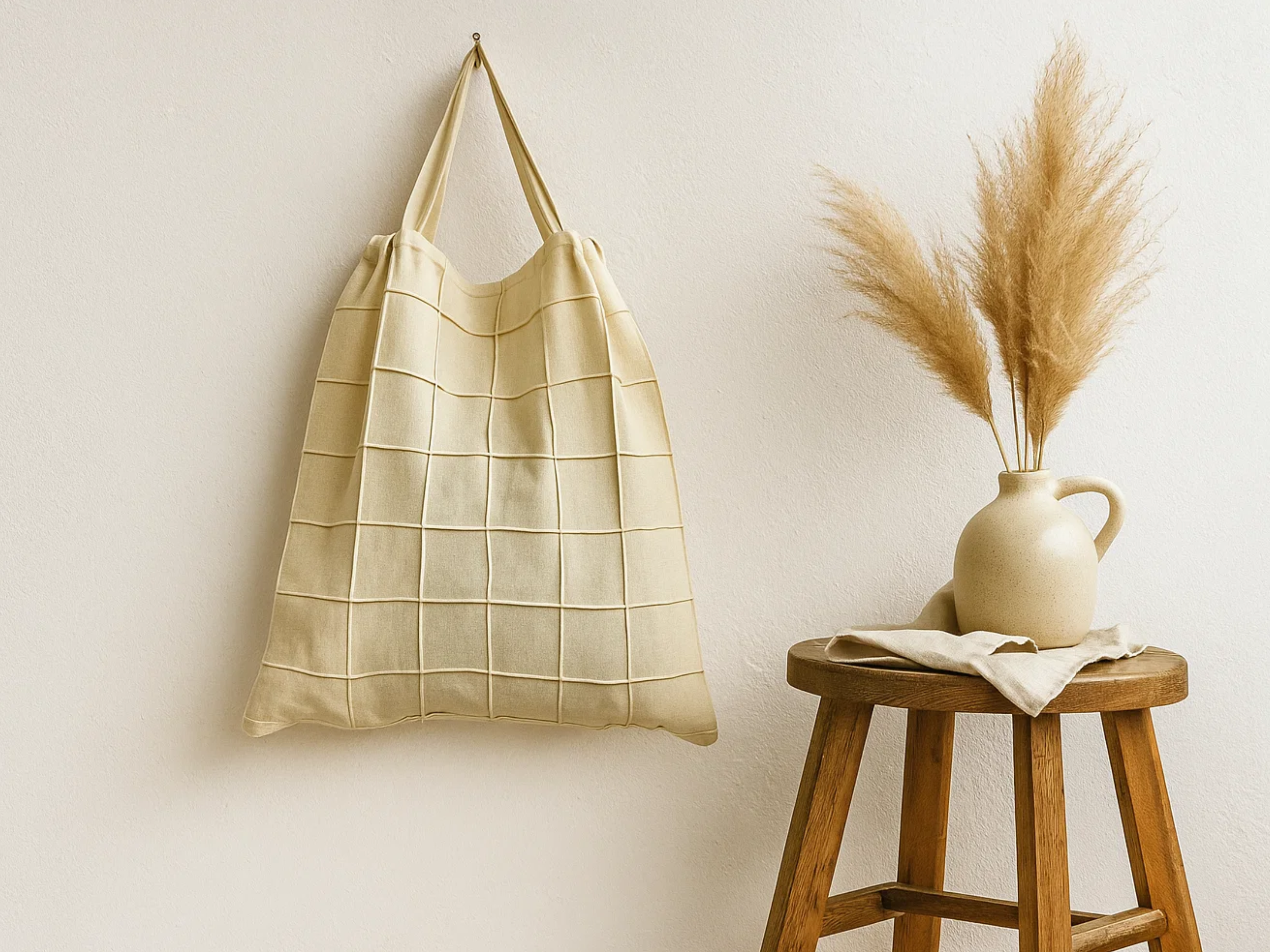 Fabrica Kraft – wholesale Tote bag – Women's – Canvas Pintex Tote | Canvas Tote Bag for Women | Unbranded1