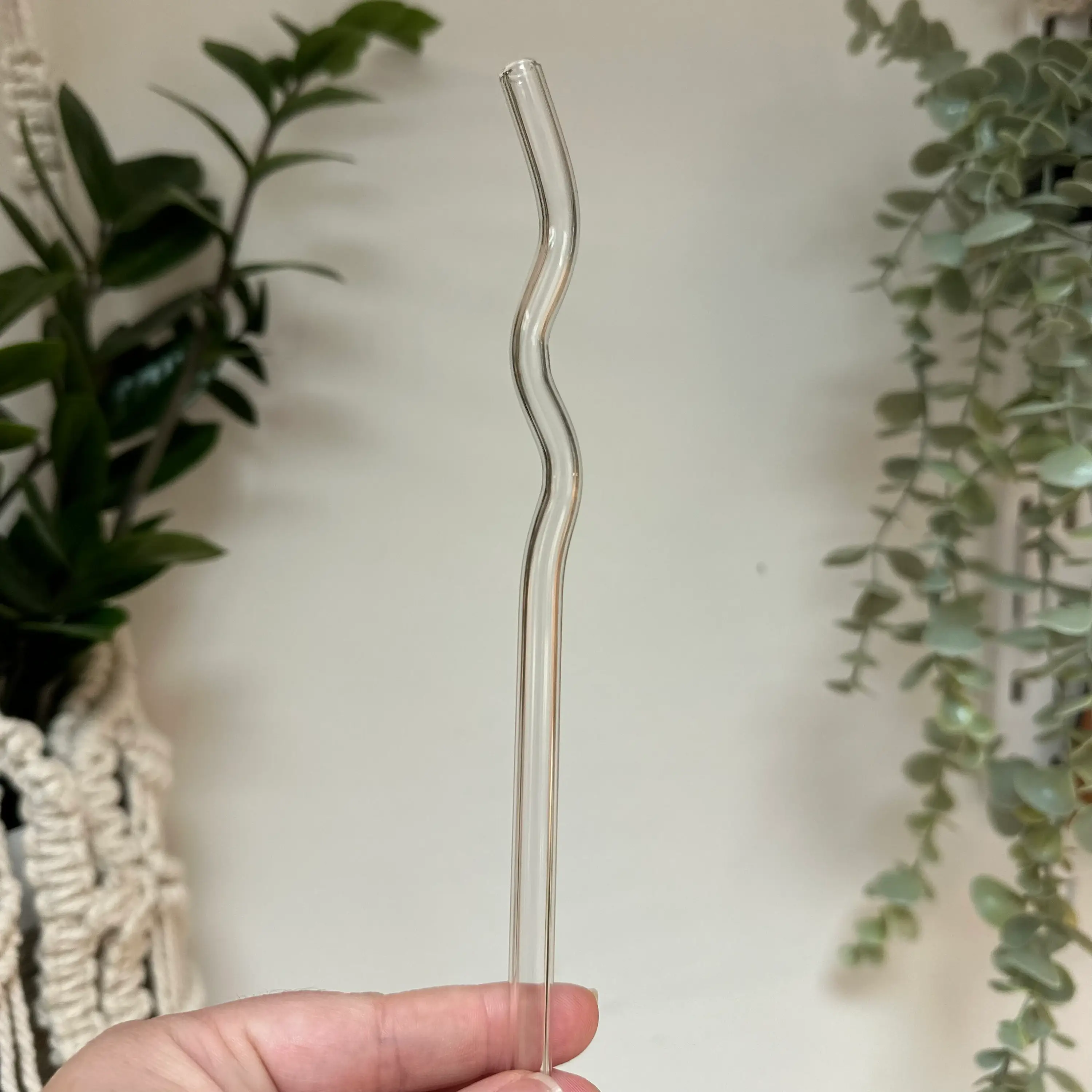 Powered By Daisies - Venta al por mayor Pajitas para beber - Pajita de vidrio ondulada de 7,8 pulgadas6