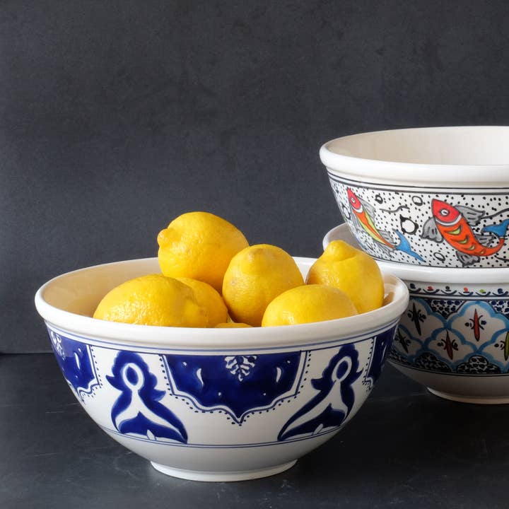 12" Nigella Large Deep Bowl, Serving Bowl, Stoneware for wholesale by Sobremesa