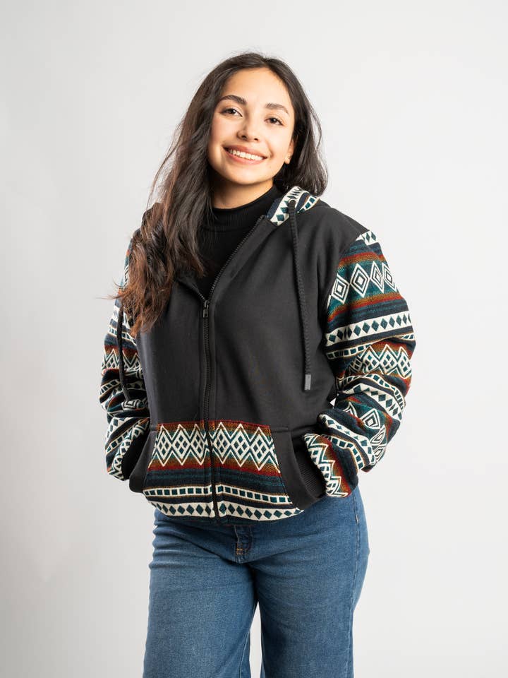Los Andes Shop - Wholesale Hoodie - Unisex - Western full zip sweatshirt | sturdy hoodie | sustainable