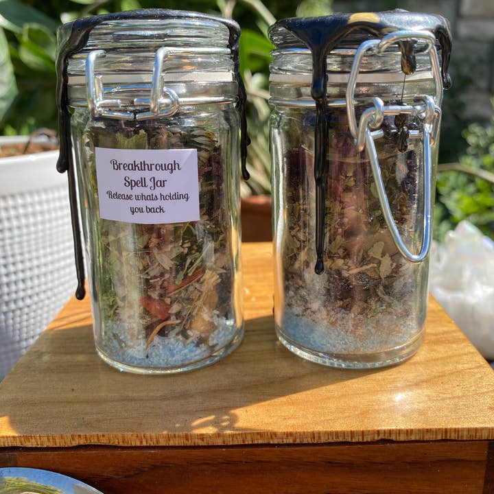 Break Through Spell Jar- Road Opener and Hex Breaker for wholesale by You Are Uniquely Magic