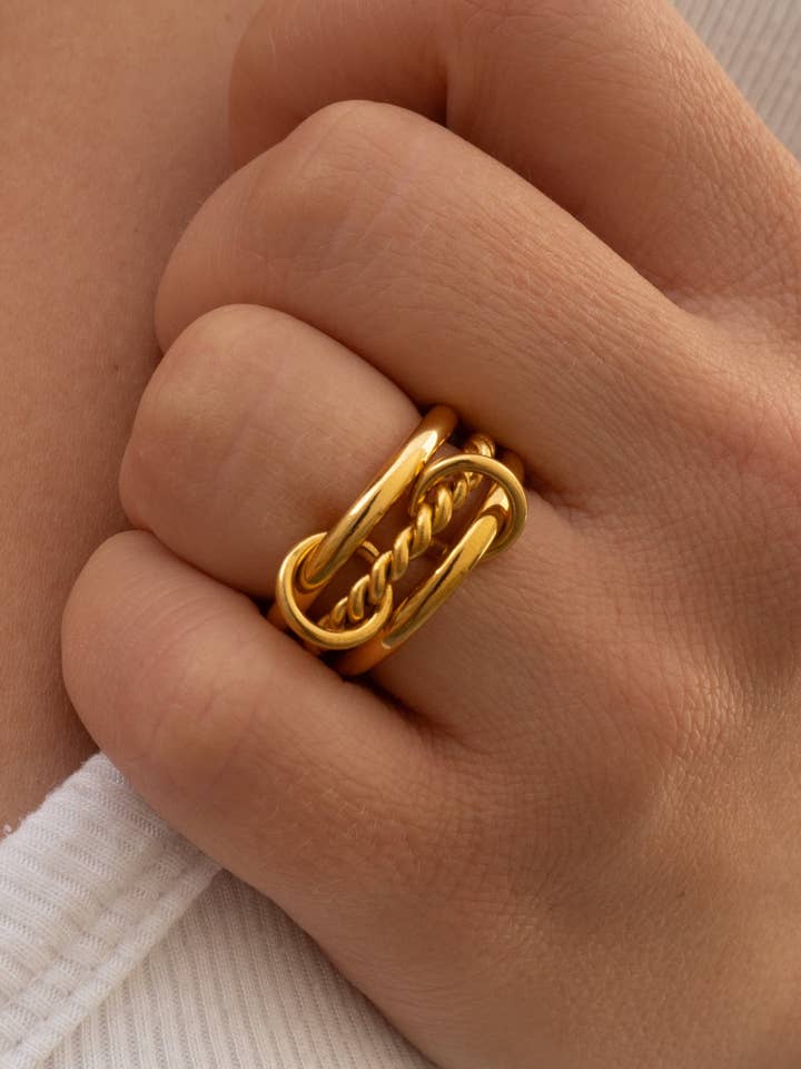 Hudson-Ring für den Großhandel von JacqMaria Jewelry