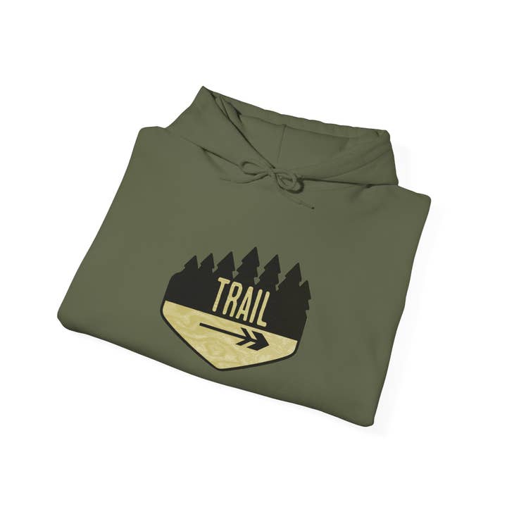 Restored By Nature Company - Wholesale Hoodie - Women's - Hiking Trail Sign Hoodie – Cozy Cotton-Blend Adventure Sweat4