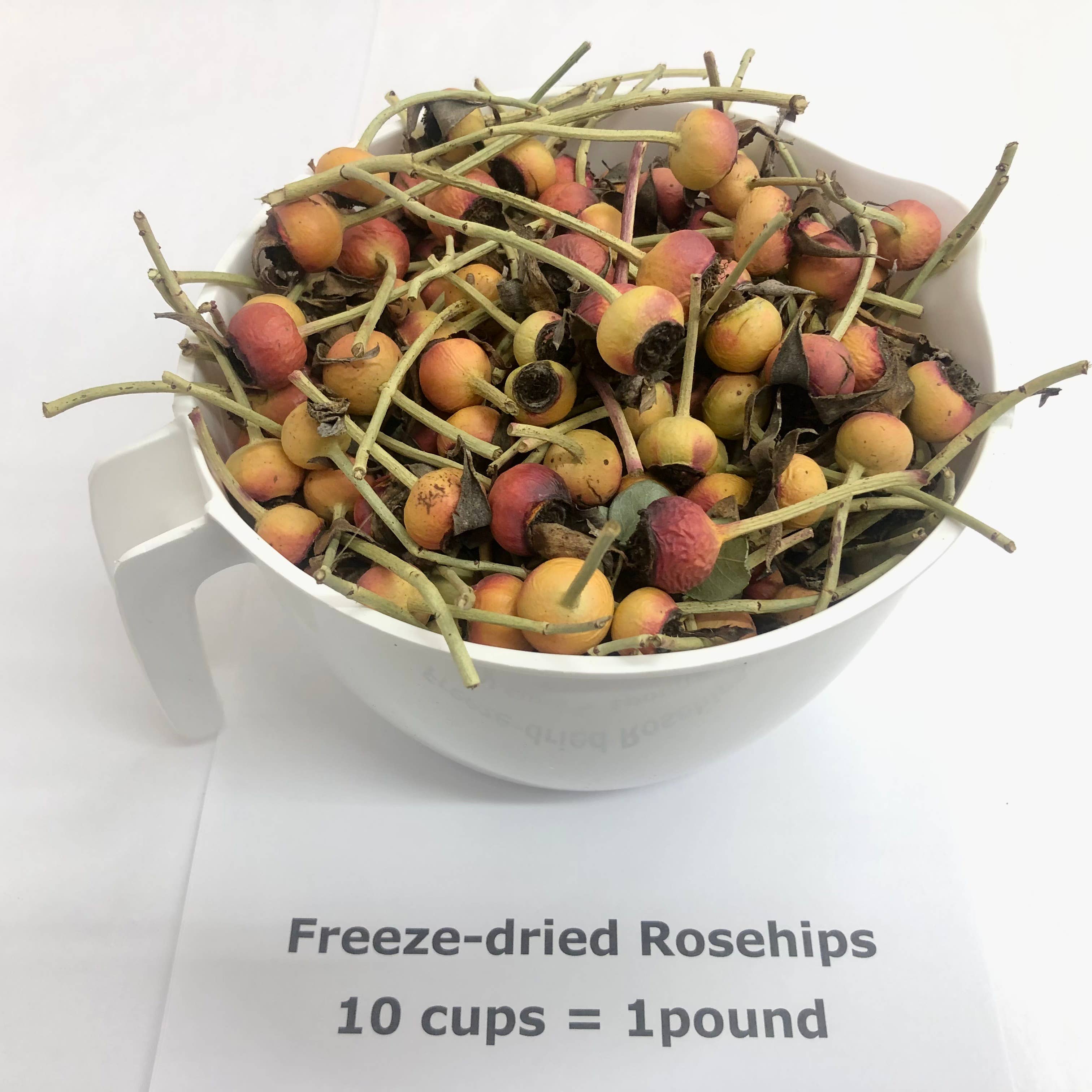 Flyboy Naturals Rose Petals – wholesale Dried/pressed flowers – Organically Grown Freeze-Dried Rose Hips 10 cups - 1lb   USA1