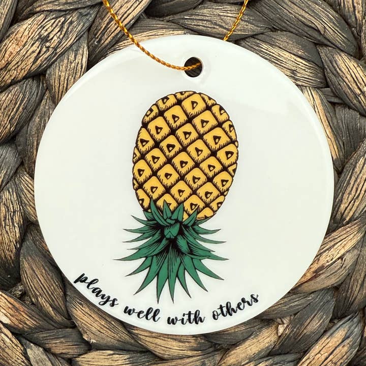 Adorno de Navidad de Piña al Revés, Adorno de Swingers para venta al por mayor de Dirty Grove by Hazel Grove Customs