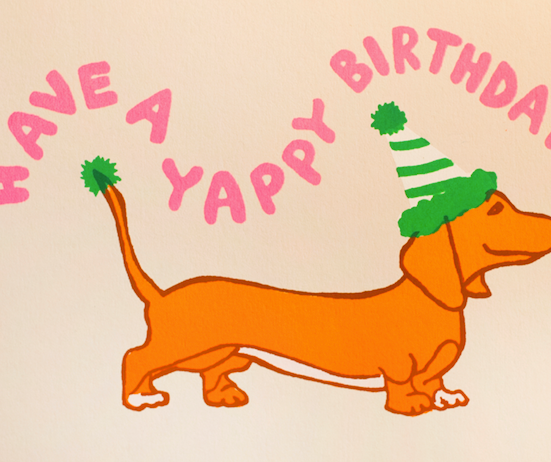 Alphabet Studios - Wholesale Birthday Card - HAVE A YAPPY BIRTHDAY GREETING CARD1