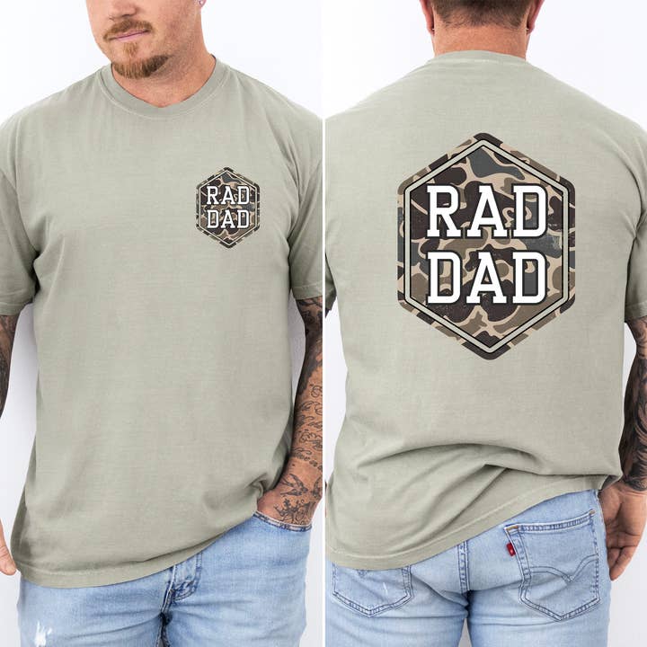 Refinery Number One LLC - Wholesale T-Shirt (Graphic) - Unisex - Rad Dad, Camo, Camouflage, Father's Day, Husband T-Shirt1
