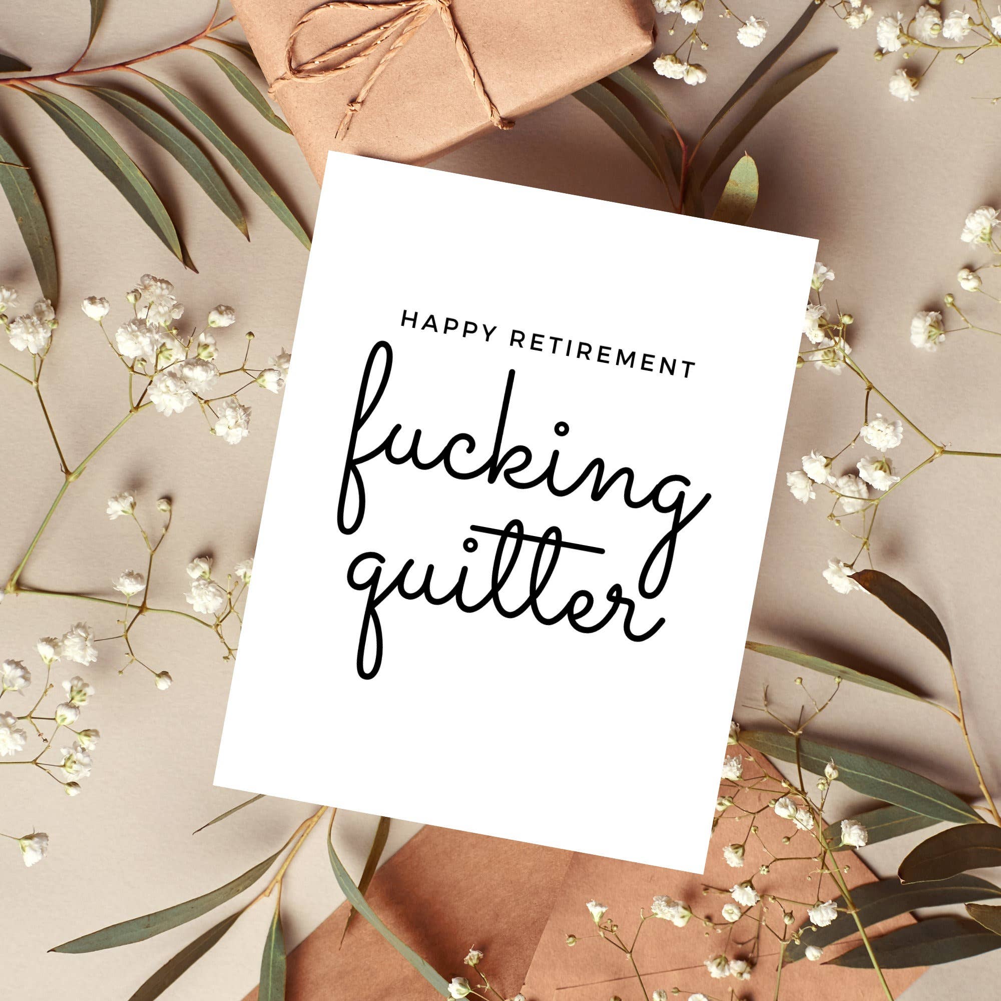 As Told By Ellie - Wholesale Retirement Card - Happy Retirement Fucking Quitter Card1