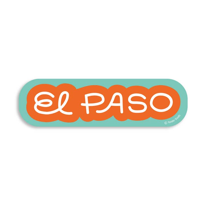 El Paso Sticker Orange for wholesale by Yonder Goods
