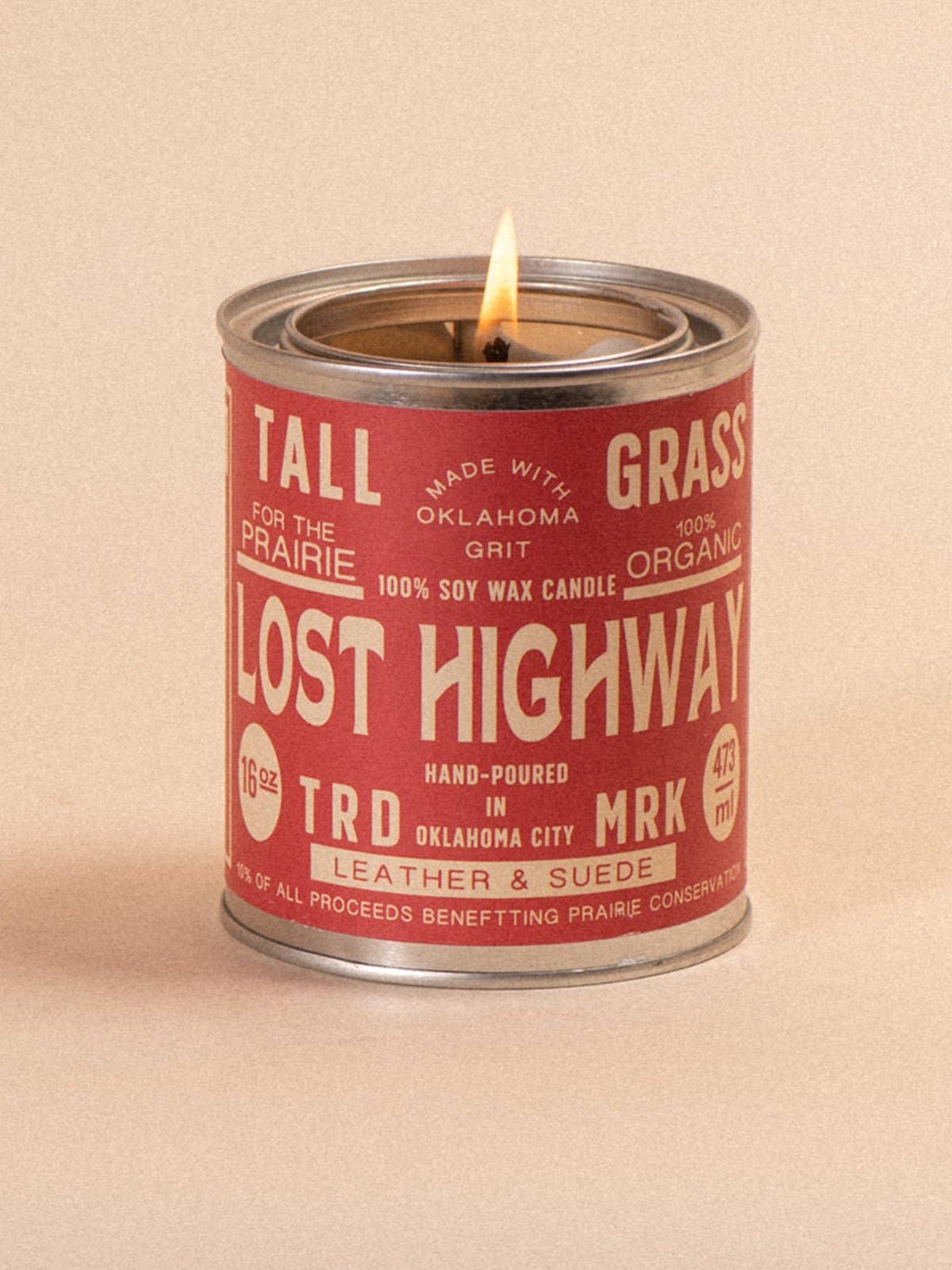 Tallgrass Supply Co - Wholesale Jar/Filled Candle - Lost Highway: Leather + Suede Soy Wax Candle2