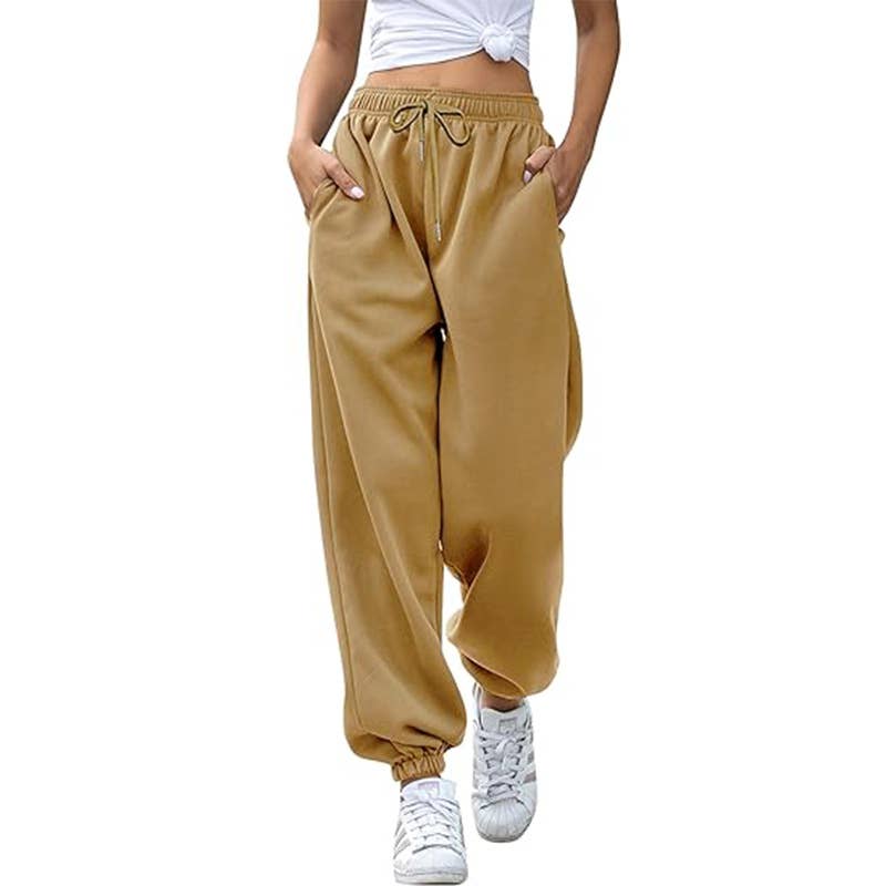 HIDDENBRAND - Wholesale Pants - Women's - Fall Baggy Jogging Sweatpants Trouser 16 Colors6