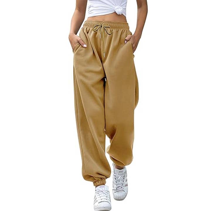 HIDDENBRAND - Wholesale Pants - Women's - Fall Baggy Jogging Sweatpants Trouser 16 Colors6