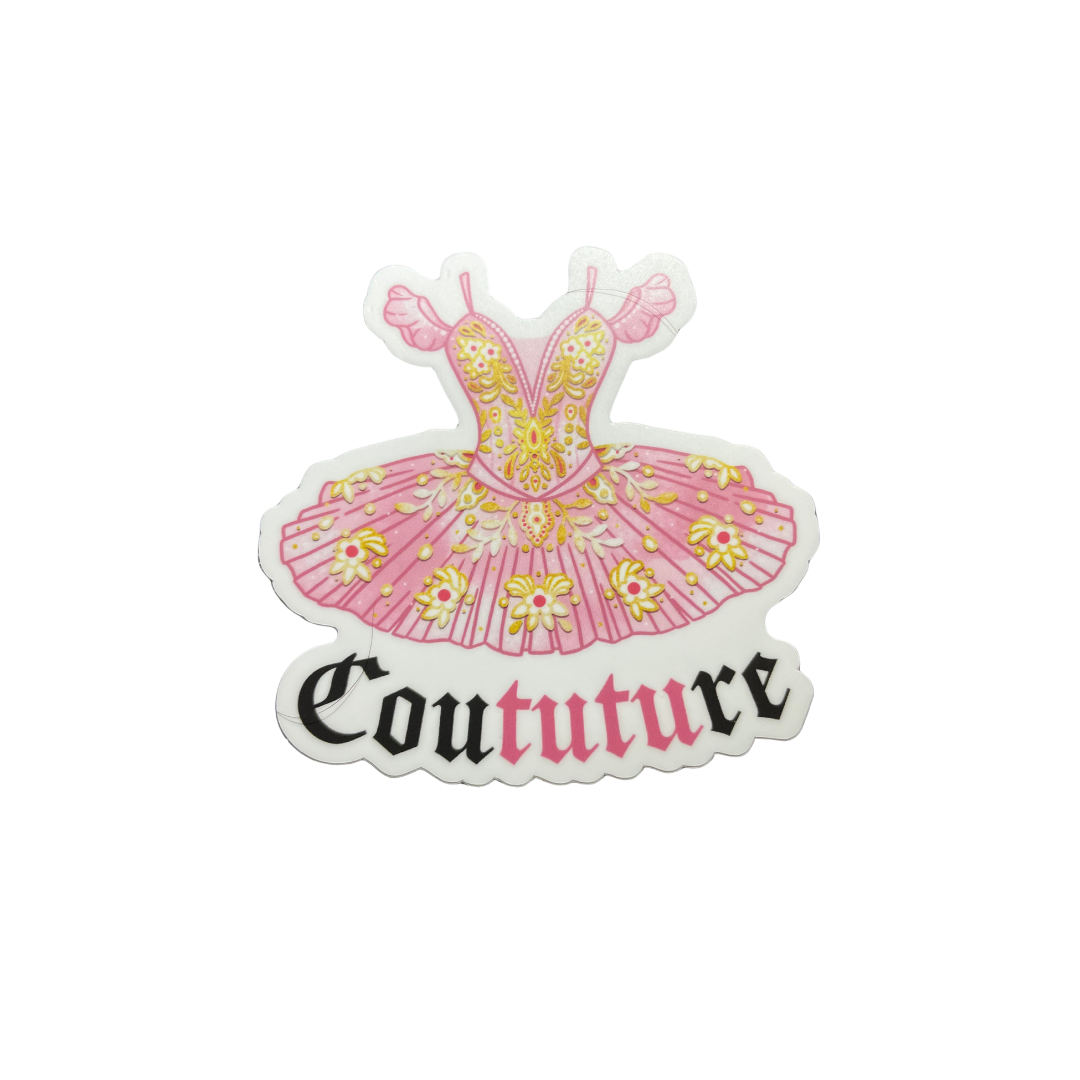 Denali & Co. – wholesale Sticker – Coututure Tutu Dance Sticker, 3" x 3"12