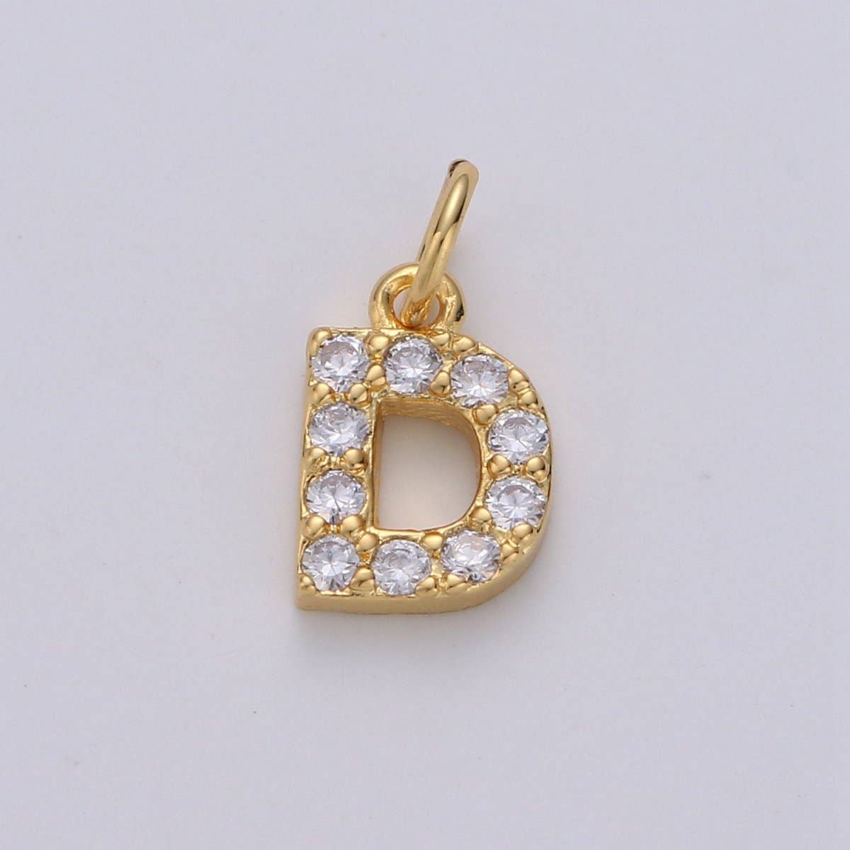 Aim Eternal – wholesale Individuell berlock/hänge – 14k guld fylld liten CZ initial, bokstav alfabet mikro pavé berlocker nätt guld kubisk hängsmycke för halsband armband örhänge tillägg A-099 till A-1113