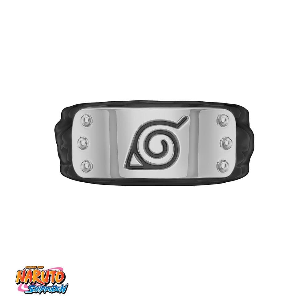 Black Naruto™ Hidden Leaf Village Headband Ring for wholesale on Faire2
